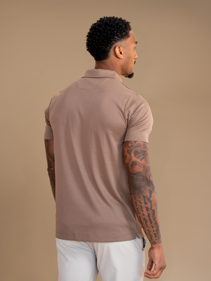 Klassisk Slim-Fit Poloshirt til Mænd - Kortærmet