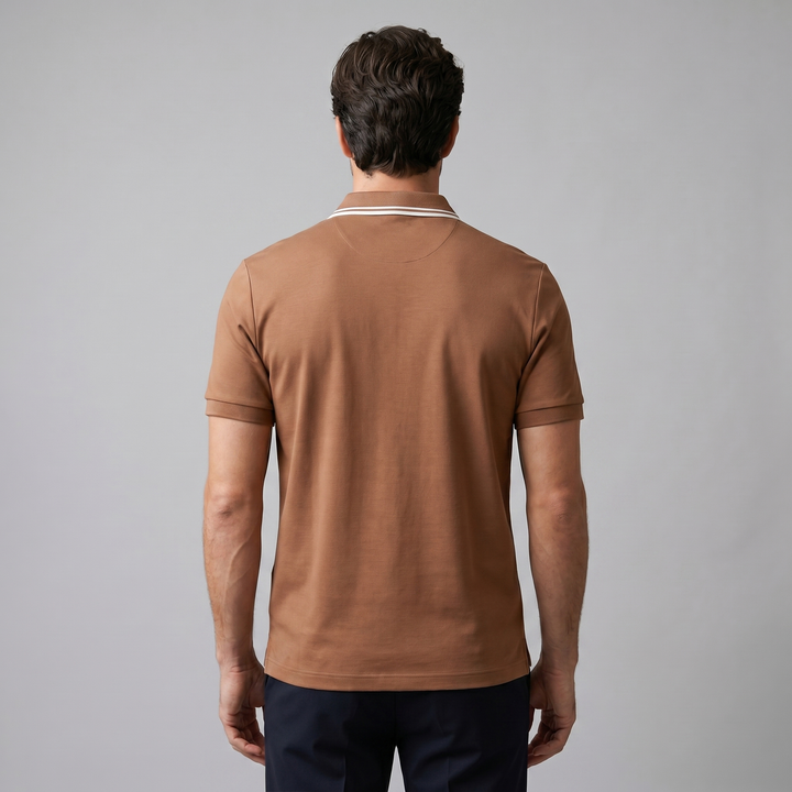 Herre Polo Shirt med Lynlås – Kortærmet