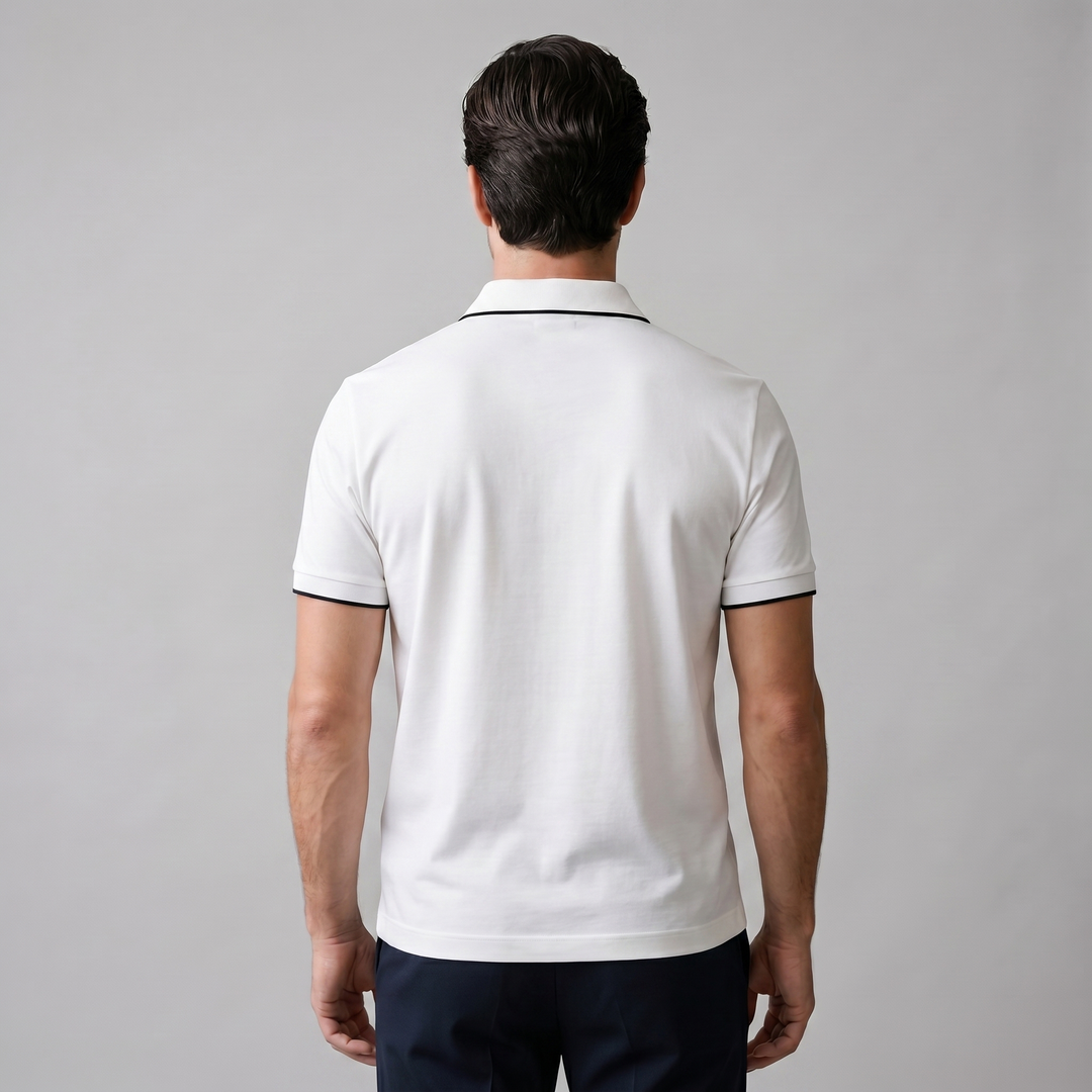 Herre Polo Shirt med Lynlås – Kortærmet