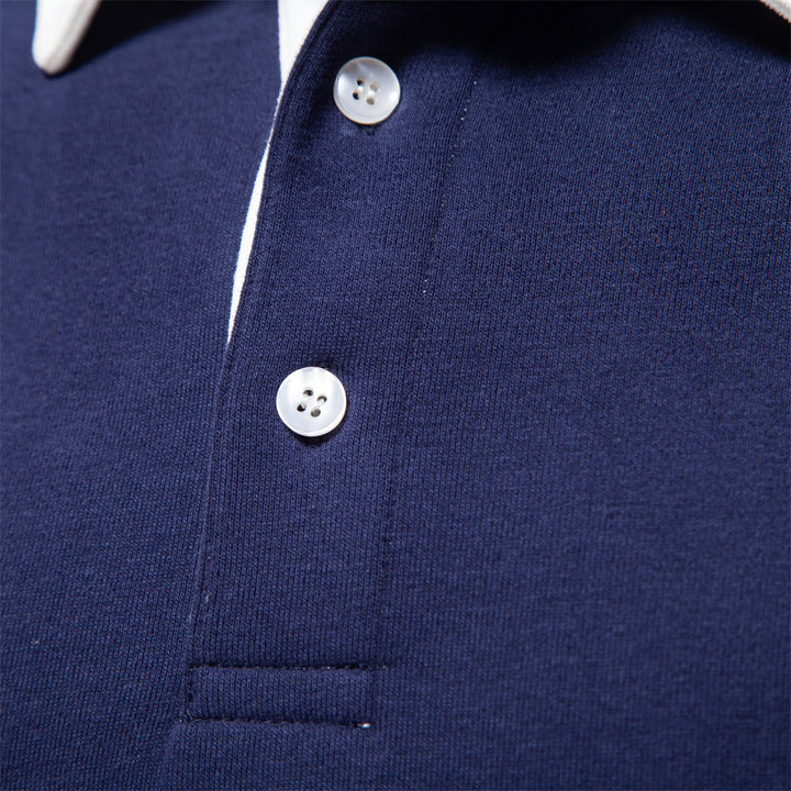 Herre Langærmet Polo Shirt – Slim Fit