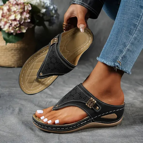 Kvinder Elegante Plateau Kilesandaler med Komfortabel Sål