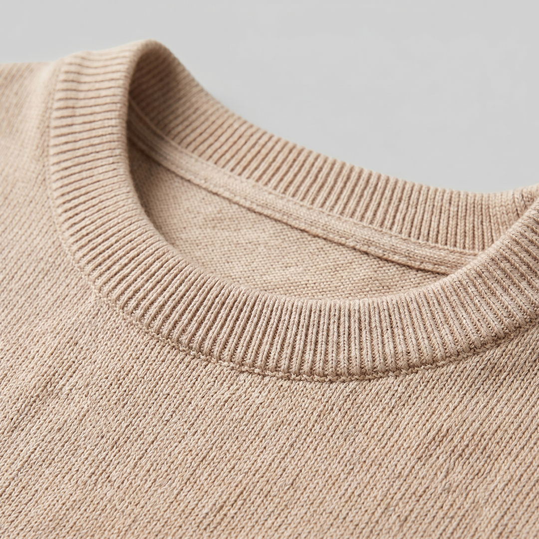 Herre Strikket T-Shirt – Kortærmet