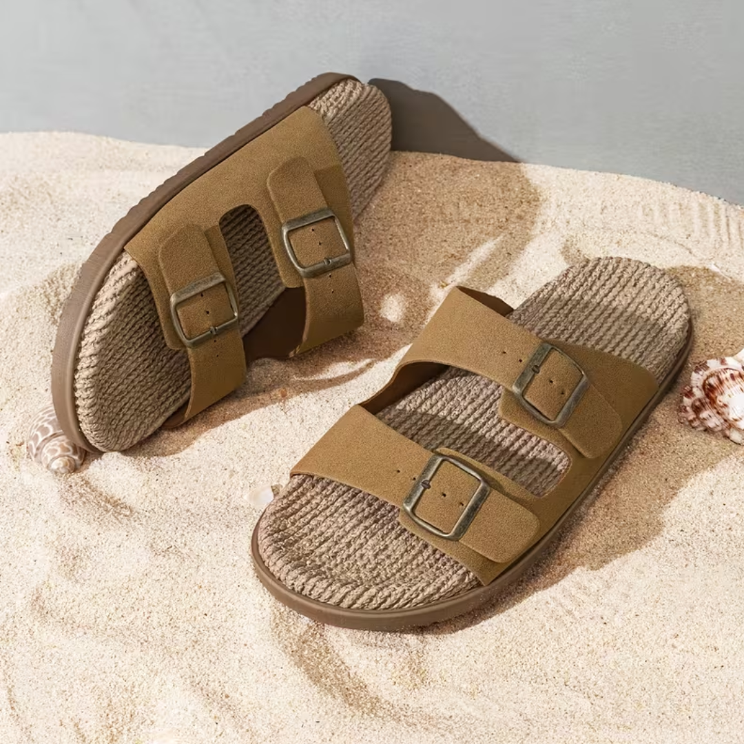 Mænd Casual Sandaler med Flettet Fodseng
