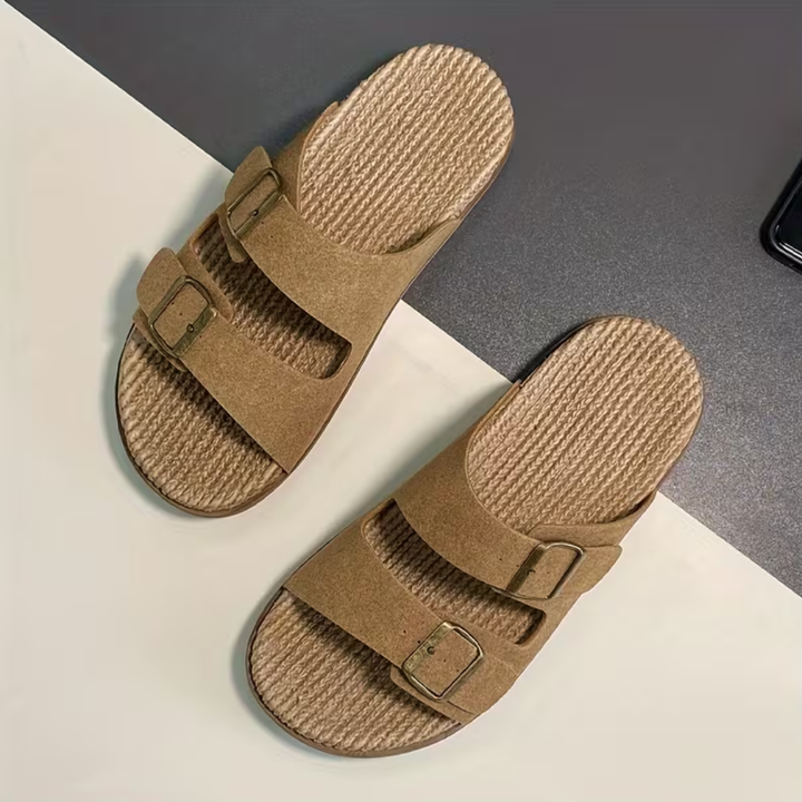 Mænd Casual Sandaler med Flettet Fodseng