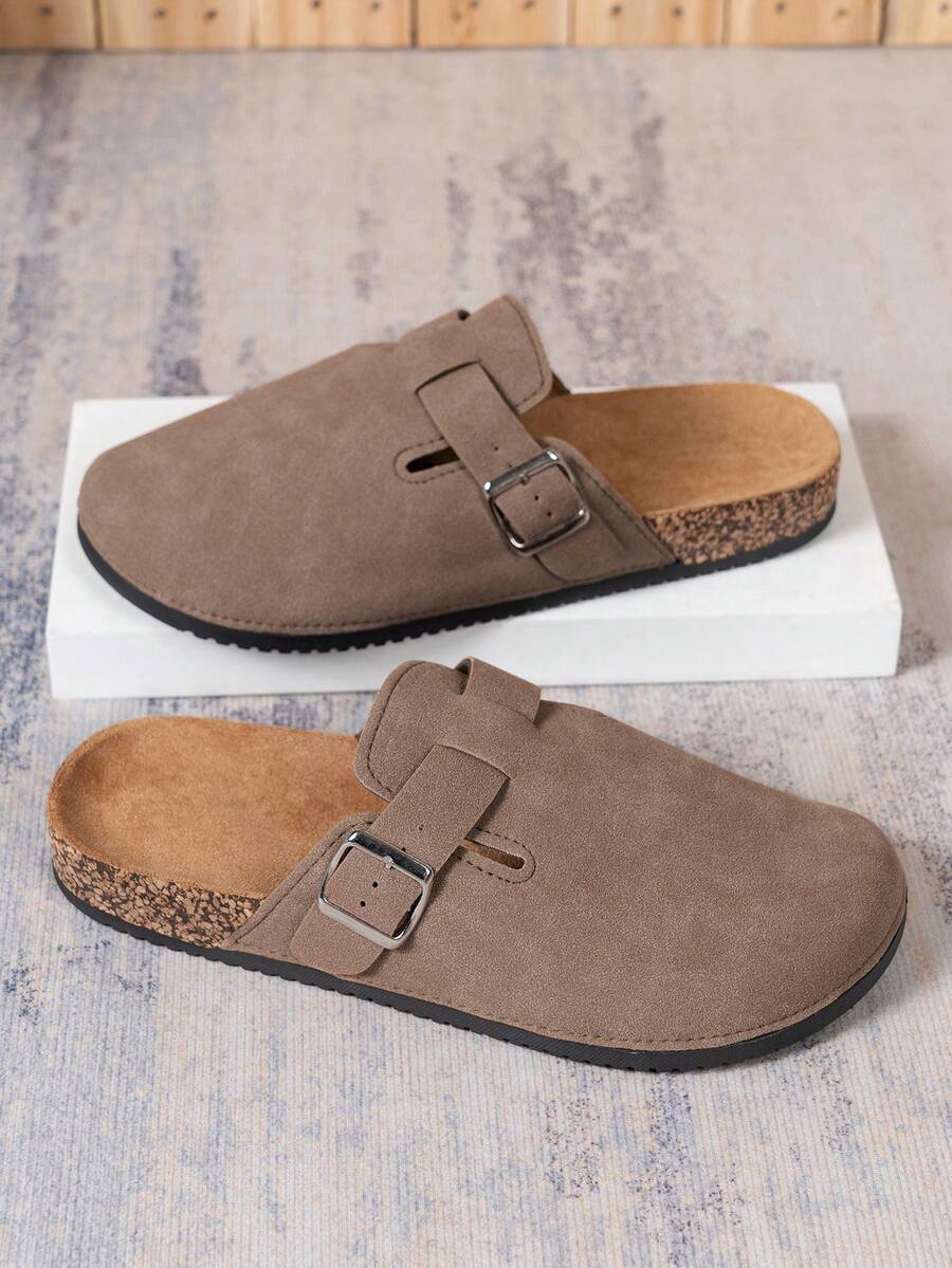Elegante Mules Clogs med Vristrem og Komfortabel Korkbund