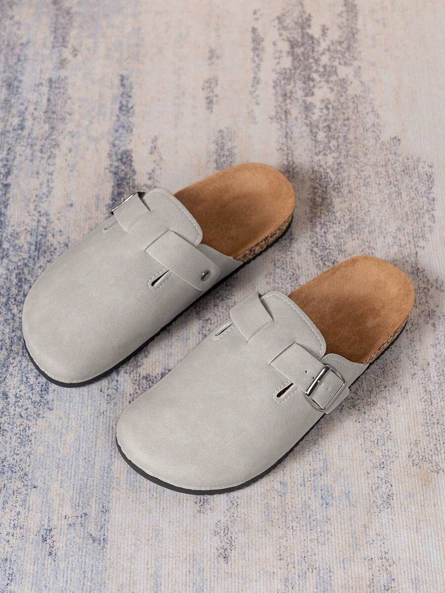 Elegante Mules Clogs med Vristrem og Komfortabel Korkbund