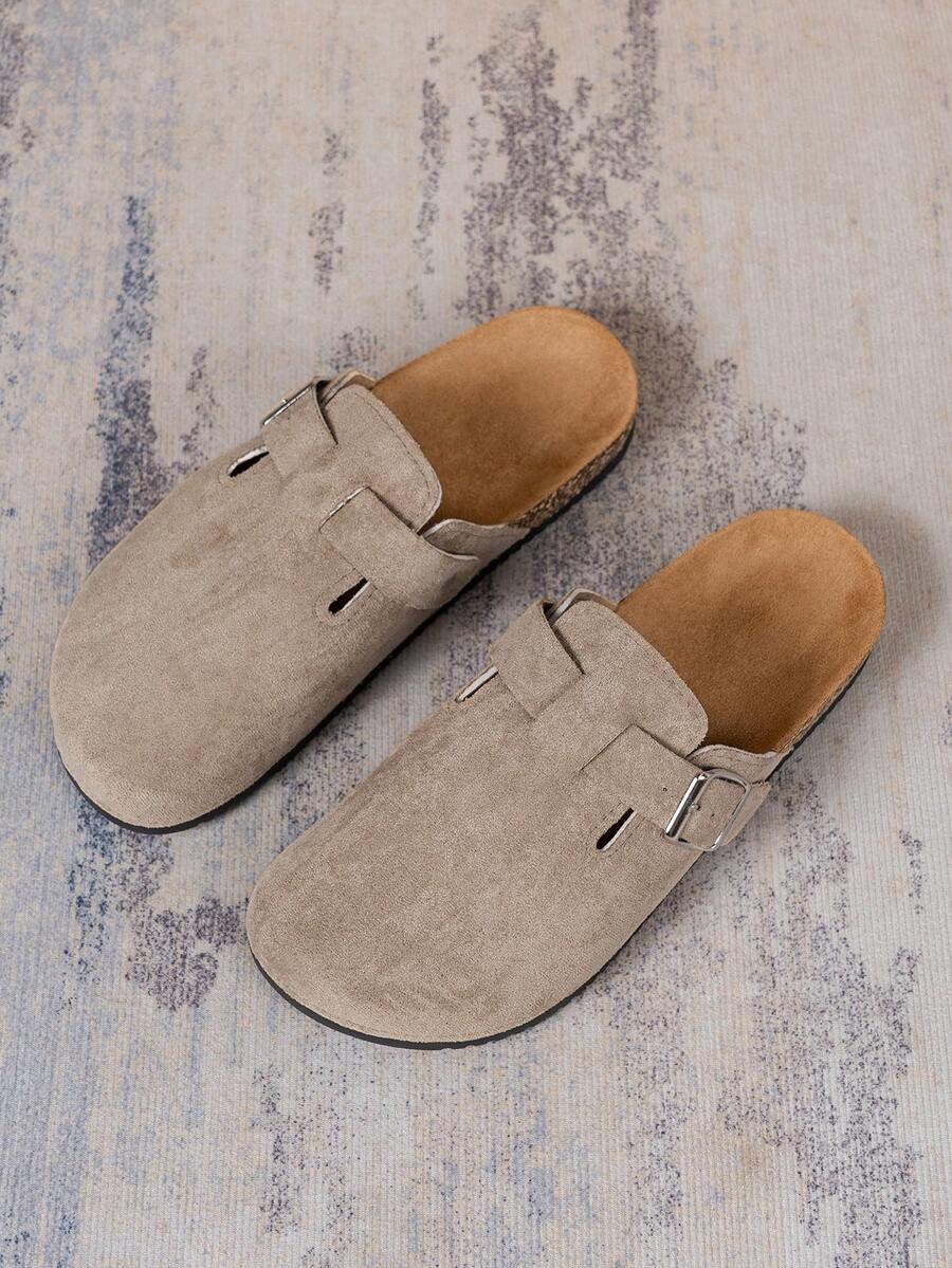Elegante Mules Clogs med Vristrem og Komfortabel Korkbund