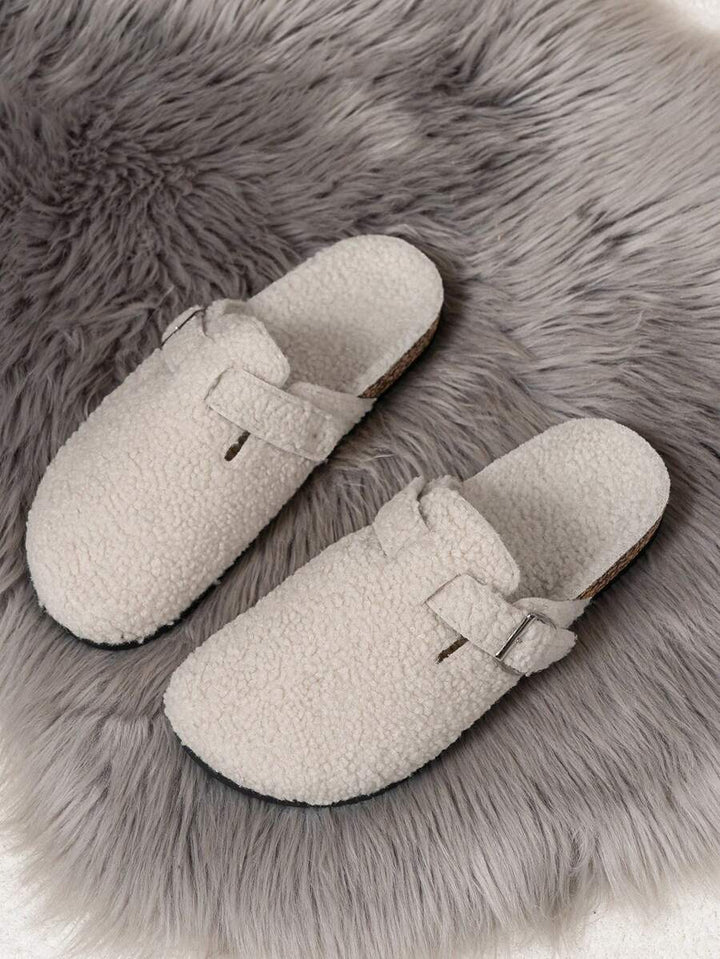 Elegante Mules Clogs med Vristrem og Komfortabel Korkbund