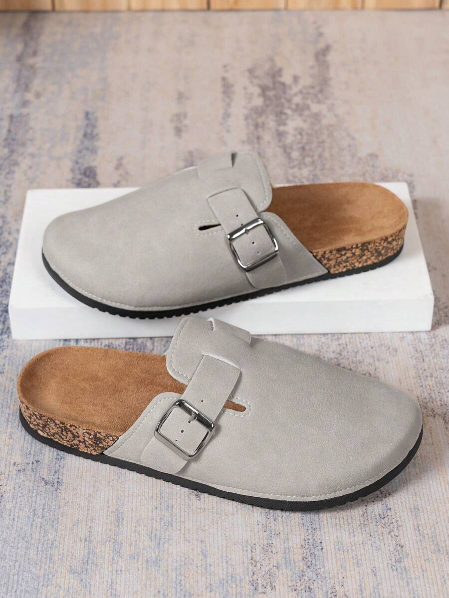 Elegante Mules Clogs med Vristrem og Komfortabel Korkbund