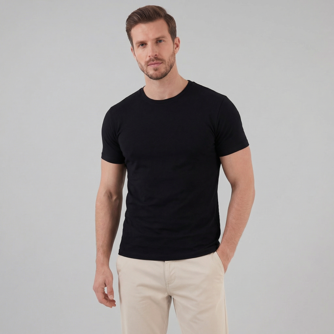 Stilren Kortærmet Herre T-shirt - til Mænd