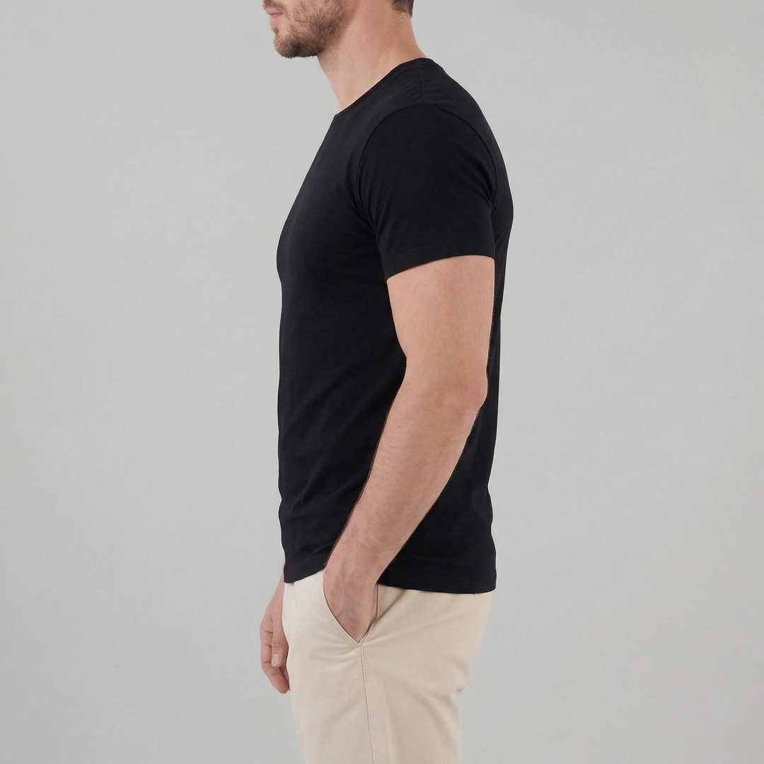 Stilren Kortærmet Herre T-shirt - til Mænd