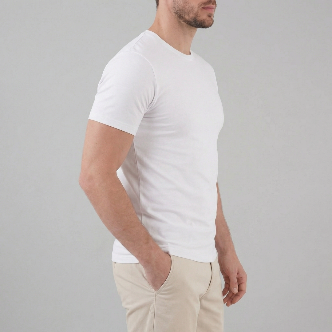 Stilren Kortærmet Herre T-shirt - til Mænd