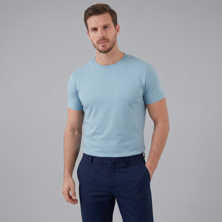 Stilren Kortærmet Herre T-shirt - til Mænd