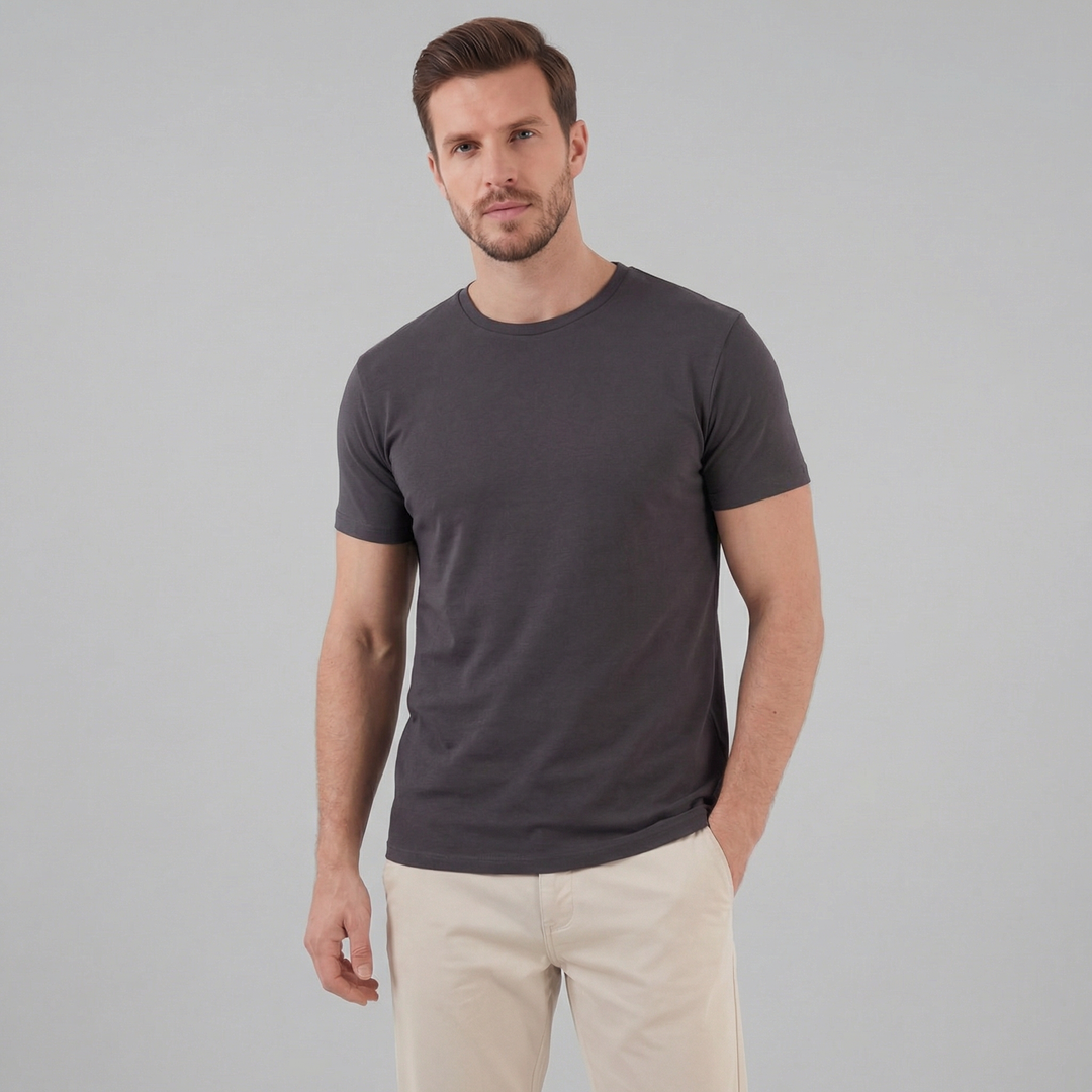 Stilren Kortærmet Herre T-shirt - til Mænd