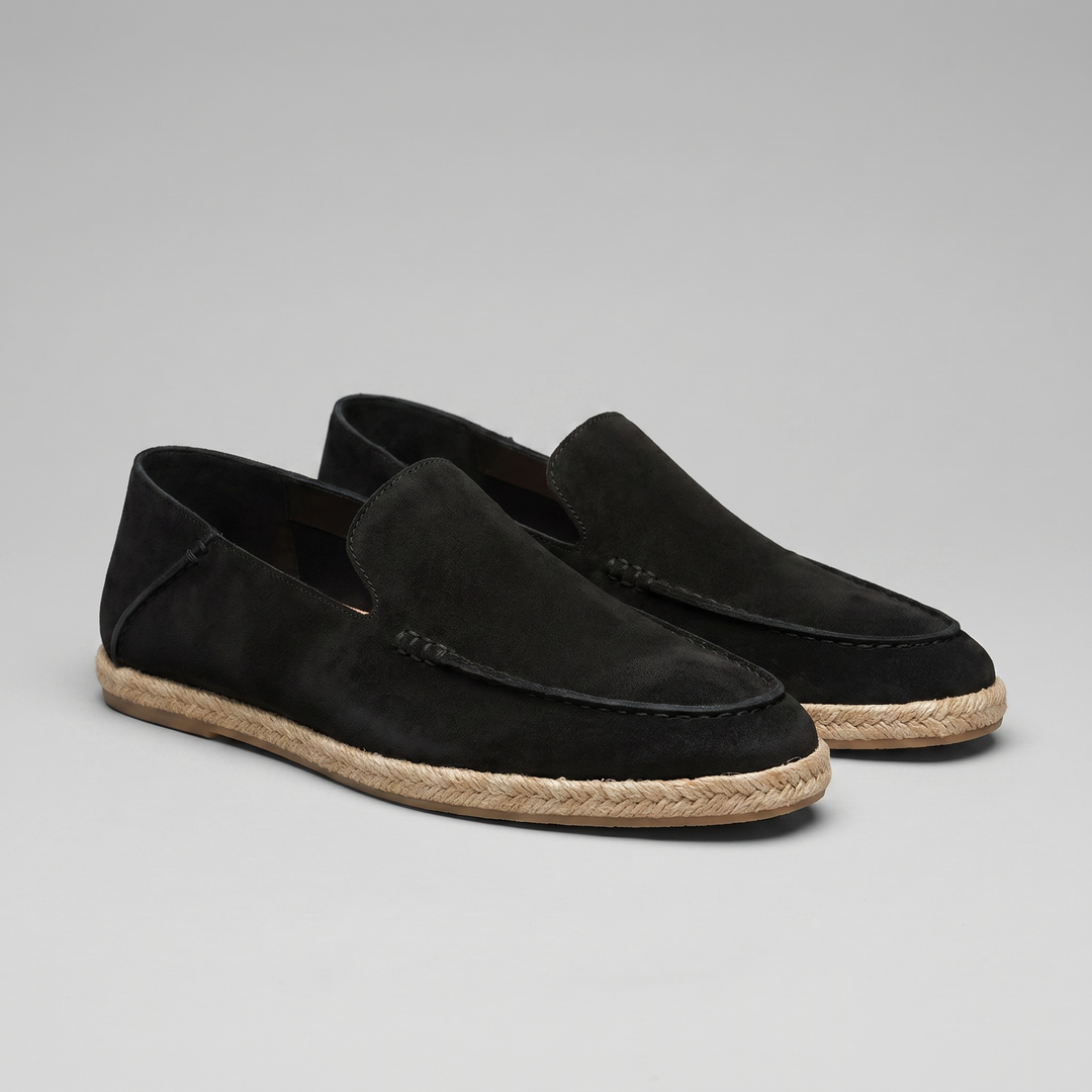 Klassiske Espadrille Loafers med Flettet Sål - til Mænd