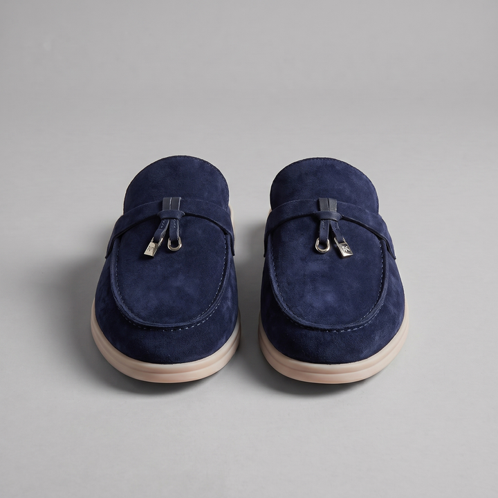 Klassiske Mule Loafers med Metalspænder og Gummisål - til Mænd
