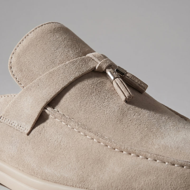 Klassiske Mule Loafers med Metalspænder og Gummisål - til Mænd