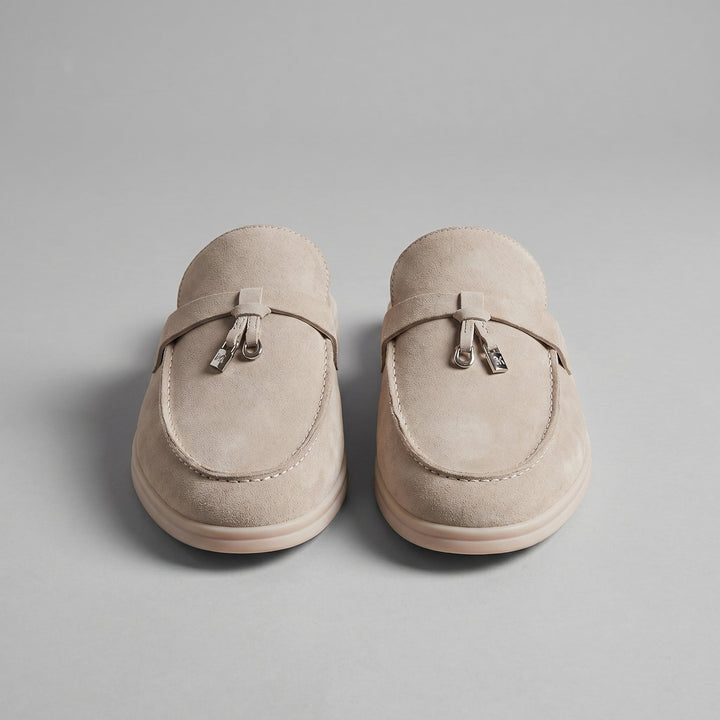 Klassiske Mule Loafers med Metalspænder og Gummisål - til Mænd