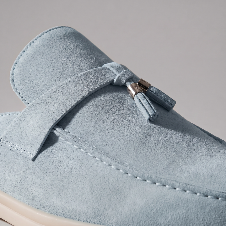Klassiske Mule Loafers med Metalspænder og Gummisål - til Mænd