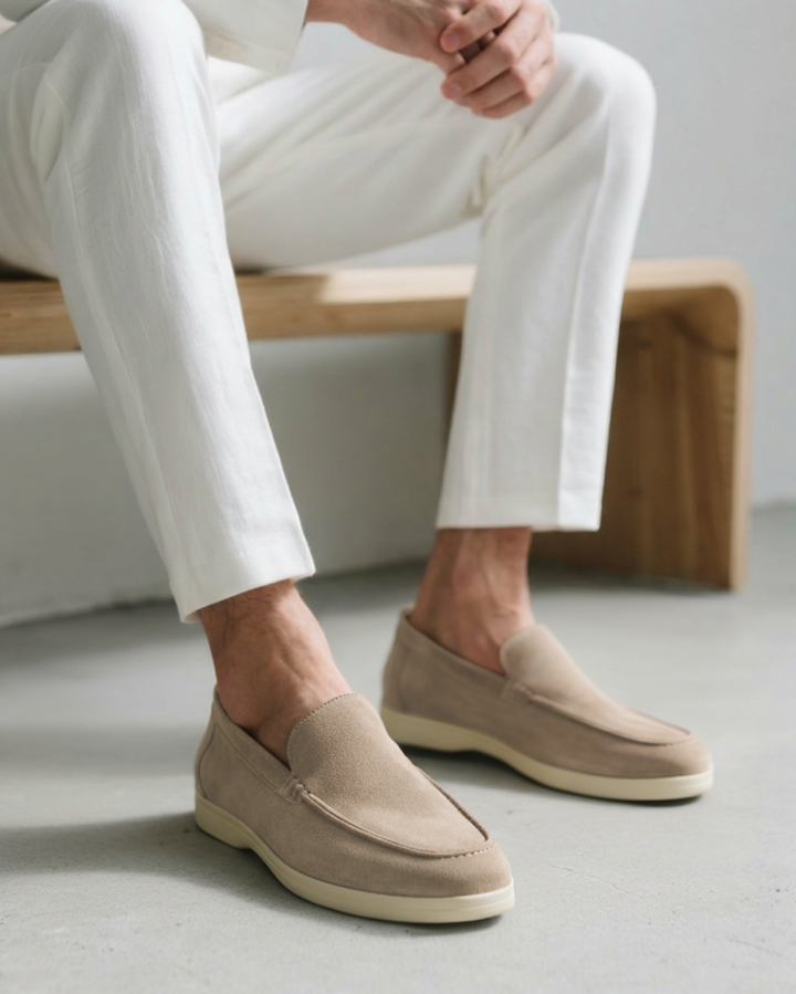 Klassiske Loafers med Sneaker Sål og Moccasin-Syninger - til Mænd