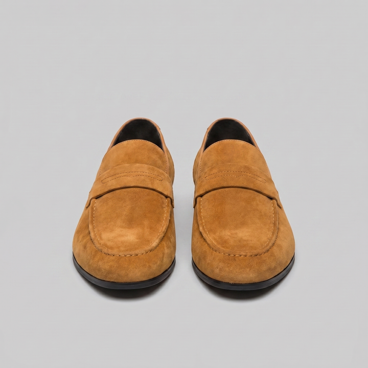Ruskind Penny Loafers til Mænd – Klassisk Casual Stil