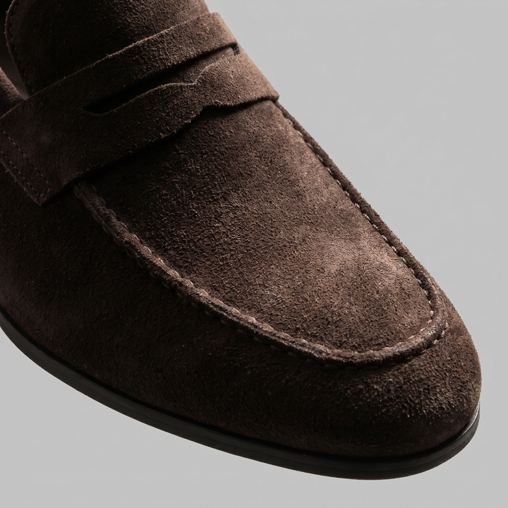 Ruskind Penny Loafers til Mænd – Klassisk Casual Stil