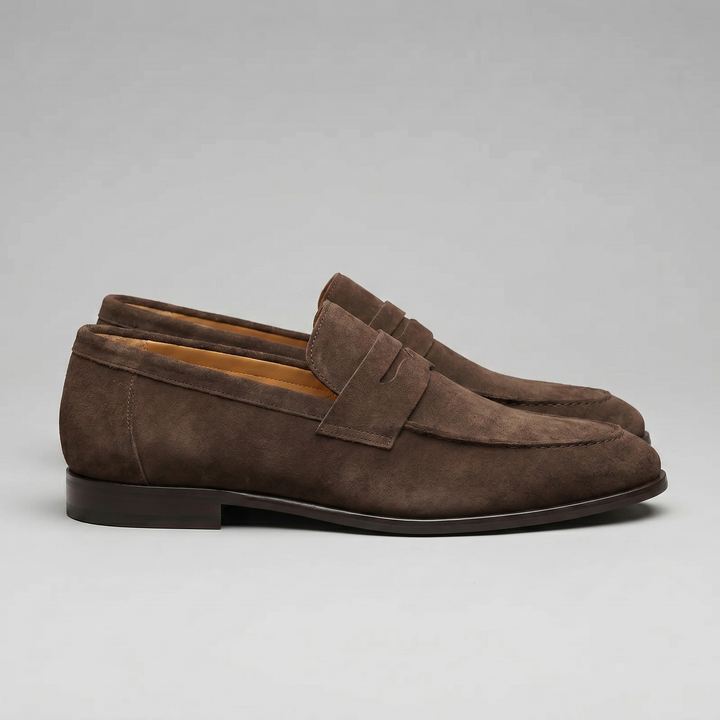 Ruskind Penny Loafers til Mænd – Klassisk Casual Stil