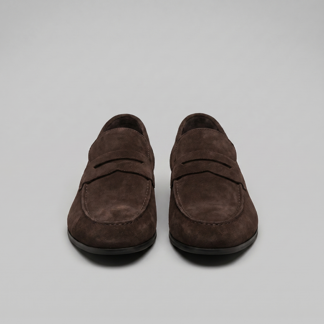 Ruskind Penny Loafers til Mænd – Klassisk Casual Stil