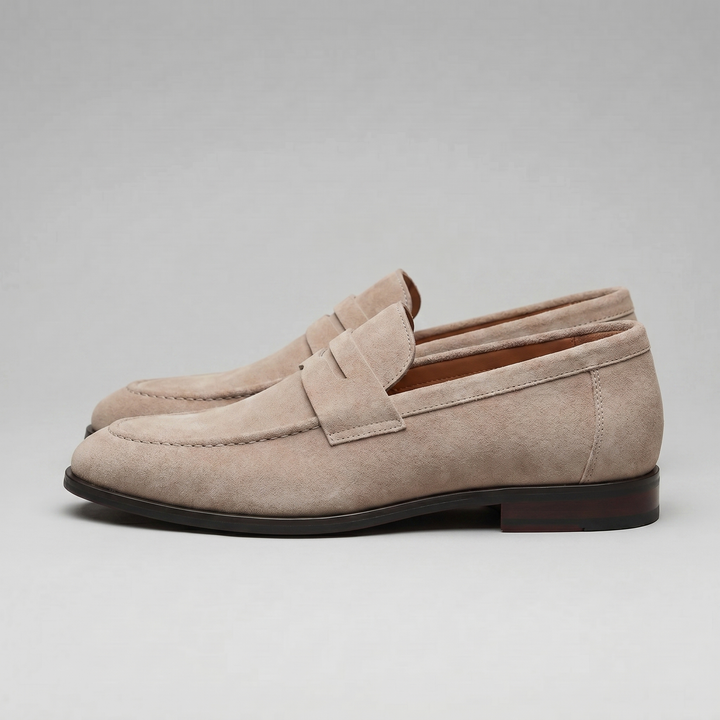 Ruskind Penny Loafers til Mænd – Klassisk Casual Stil