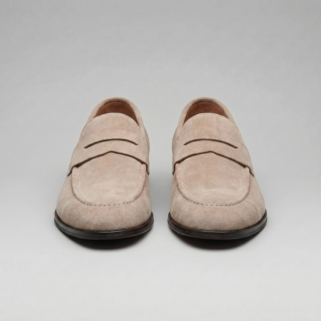Ruskind Penny Loafers til Mænd – Klassisk Casual Stil