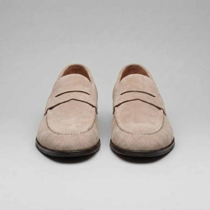 Ruskind Penny Loafers til Mænd – Klassisk Casual Stil
