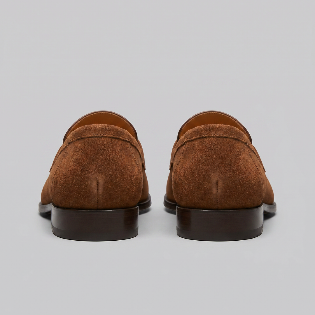 Ruskind Penny Loafers til Mænd – Klassisk Casual Stil