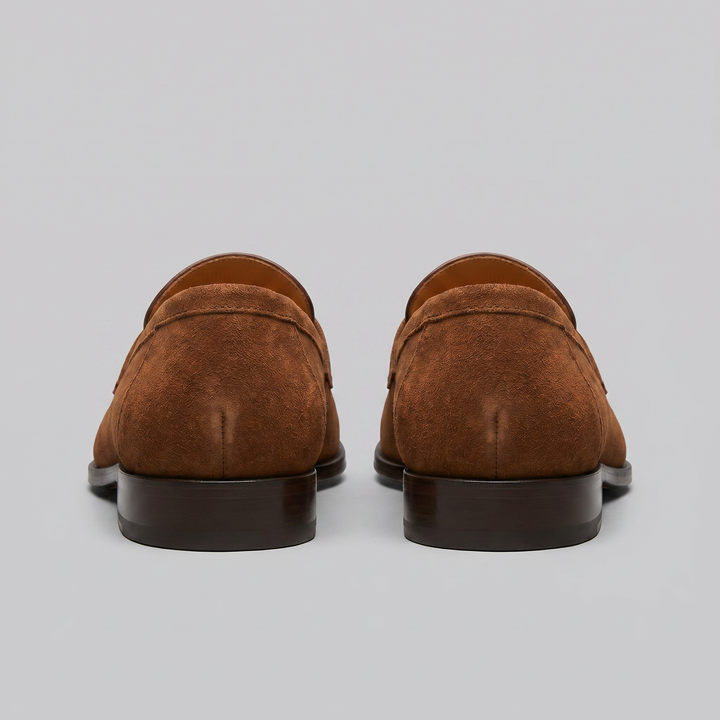 Ruskind Penny Loafers til Mænd – Klassisk Casual Stil