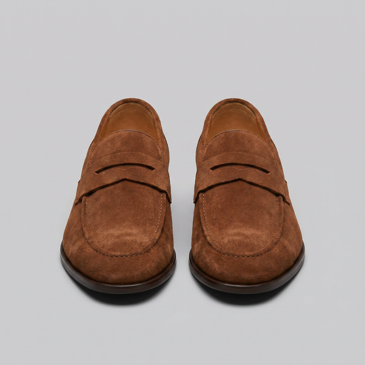 Ruskind Penny Loafers til Mænd – Klassisk Casual Stil
