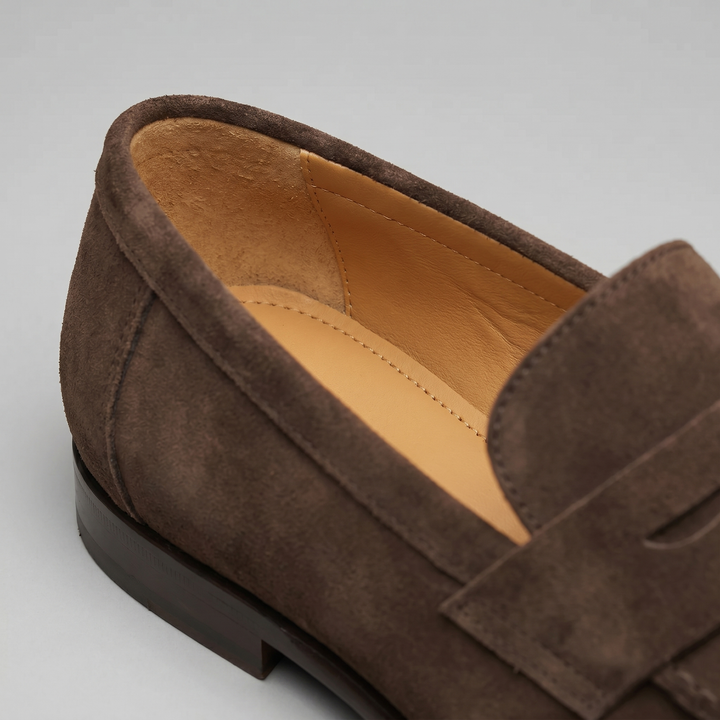 Ruskind Penny Loafers til Mænd – Klassisk Casual Stil