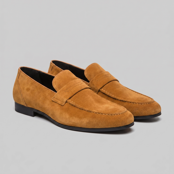Ruskind Penny Loafers til Mænd – Klassisk Casual Stil