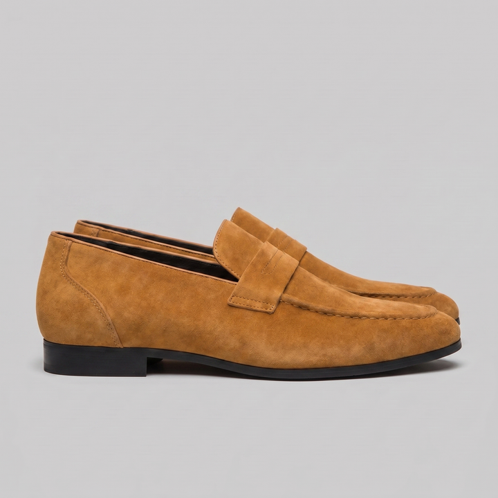 Ruskind Penny Loafers til Mænd – Klassisk Casual Stil